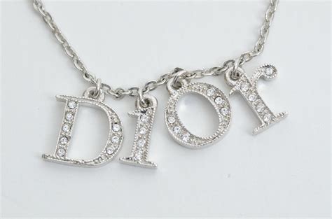 dior crystal necklace|genuine christian Dior necklace.